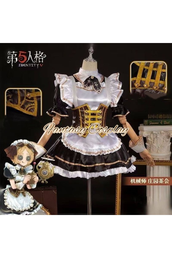 Identity V Mechanic Tracy Reznik Tea Party Maid Dress Cosplay Costume